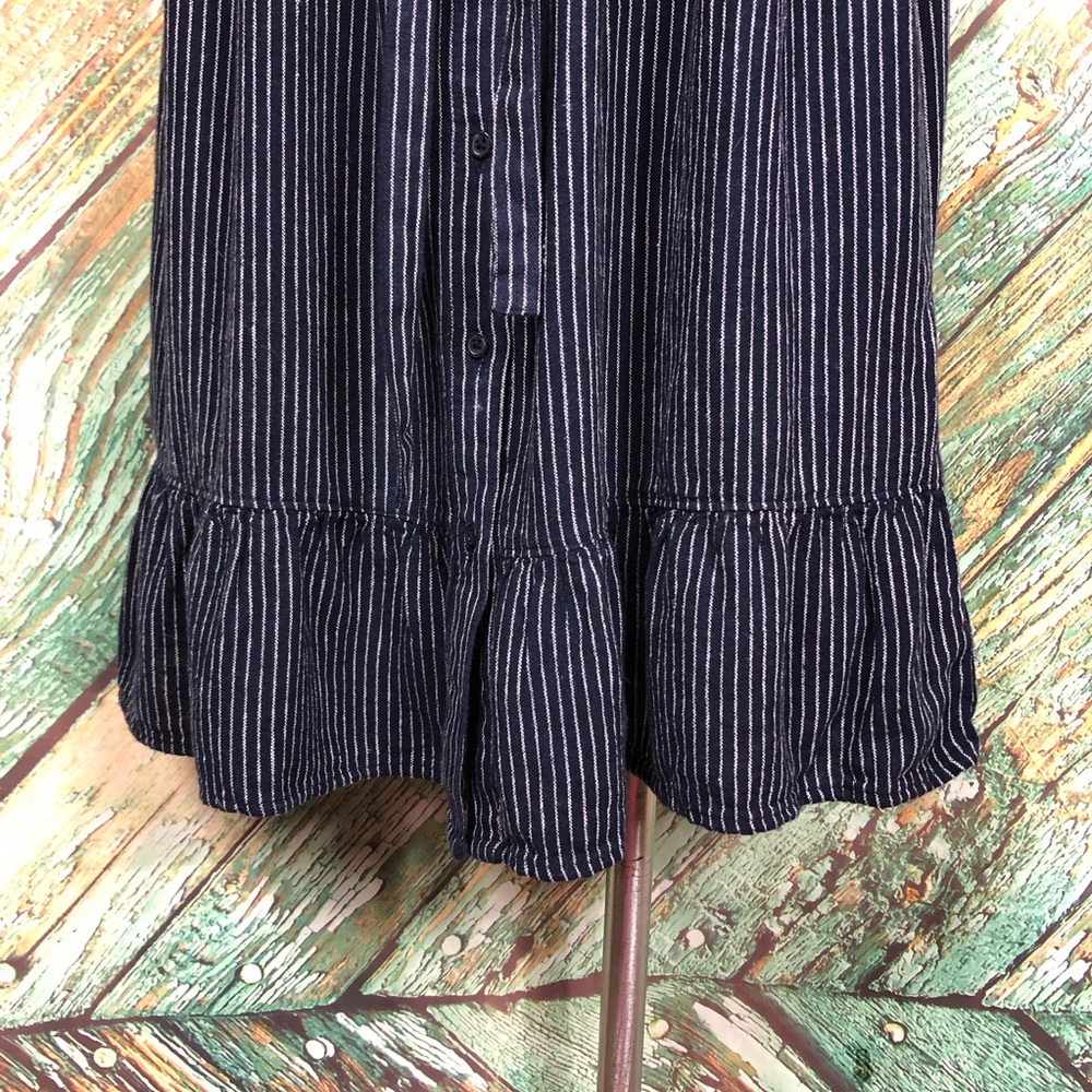 D6 - Universal Thread | Navy Button Down Pin Stri… - image 8